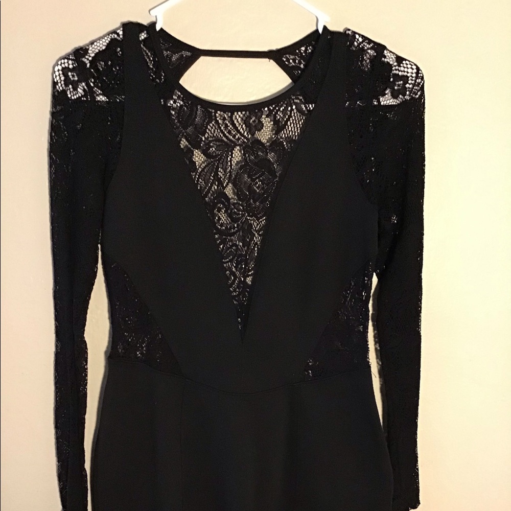 Long sleeve v neck dress - medium